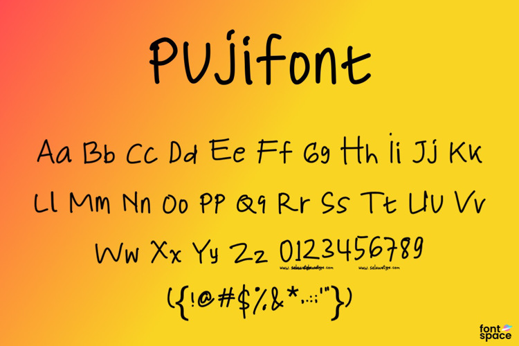 Pujifont Font