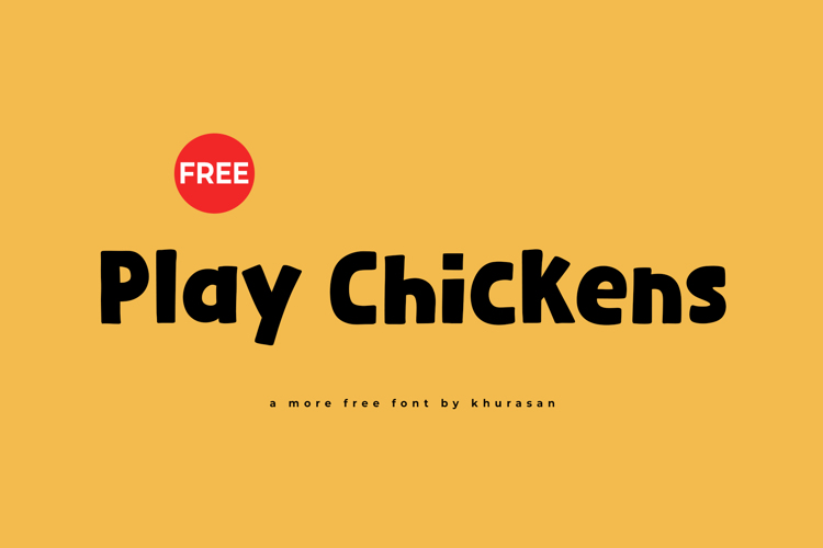 Play Chickens Font