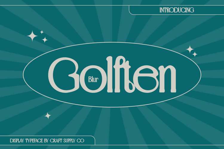 Golften Blur Font