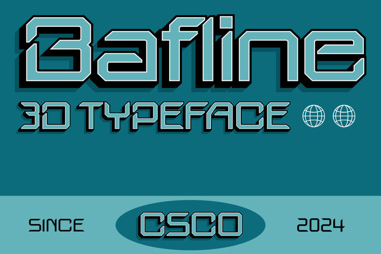 Bafline 3D Font