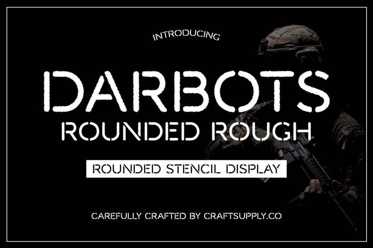 Darbots Rounded Rough Font