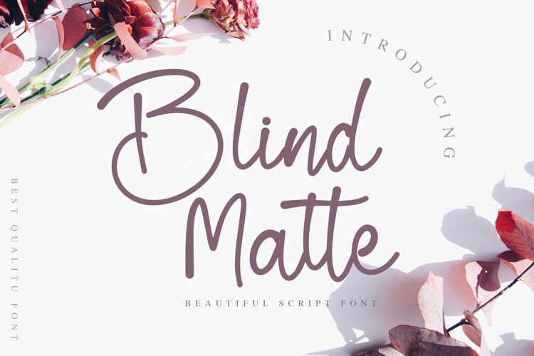 Blind Matte Font