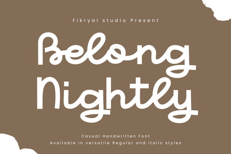 Belong Nightly Font