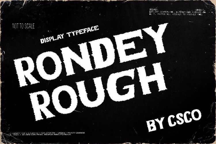 Rondey Rough Font