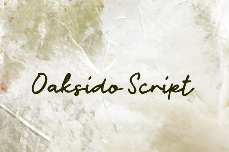 Oaksido Script Font