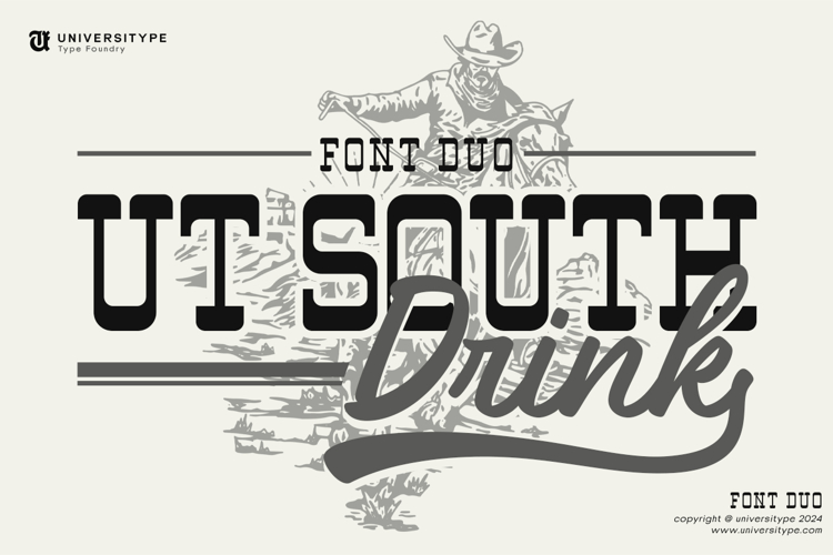 UT South Drink Slab Font