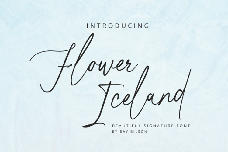 Flower Iceland Font