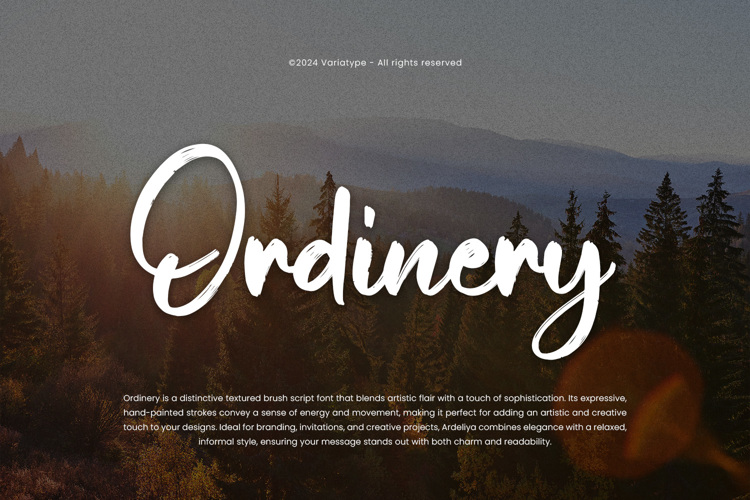 Ordinery Font