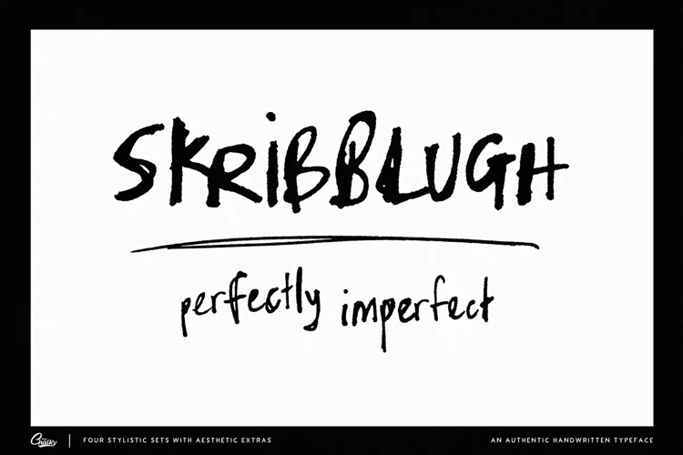 Skribblugh Regular Font