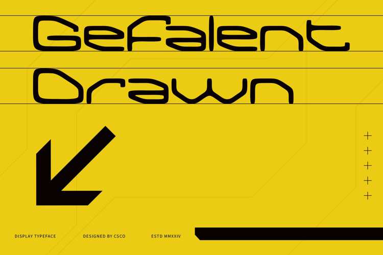 Gefalent Drawn Font