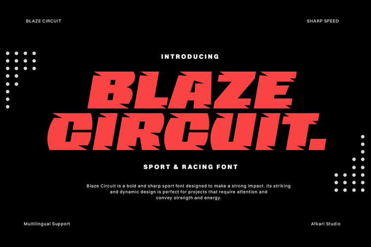 Blaze Circuit Font