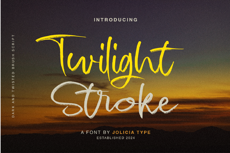 Twilight Stroke Font