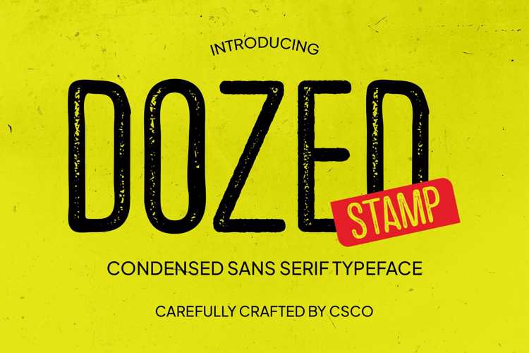 Dozed Stamp Font