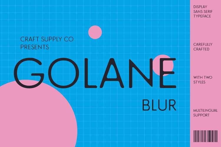 Golane Blur Font