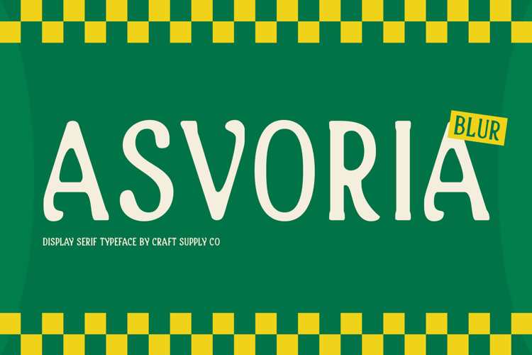 Asvoria Blur Font