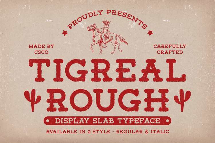 Tigreal Rough Font