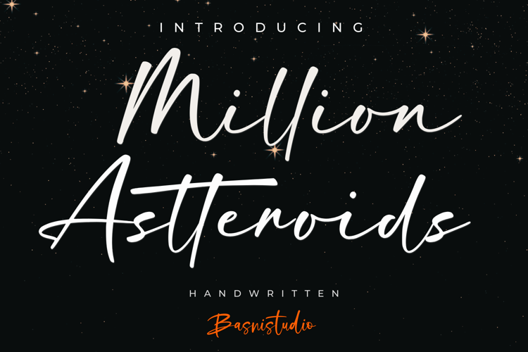 Million Astteroids Font