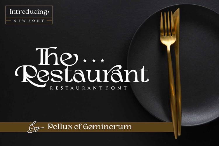 The Restaurant Font