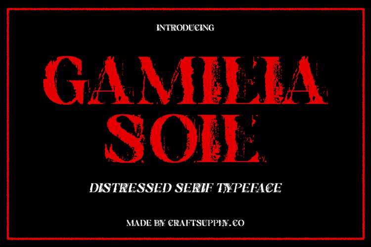 Gamilia Soil Font